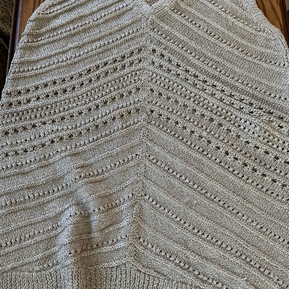 WHBM S/L Stitchy Tank in Pearl Dust sz xs EUC - Picture 6 of 8